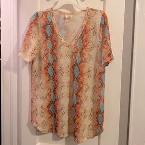 Boutique Bibi woven top like new!